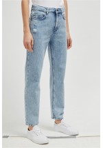 French Connection Gilly Flicker Mom Jeans (Snow Blue)